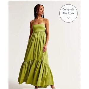 Abercrombie & Fitch Drama Bow-back taffeta gown women's size large brand new!